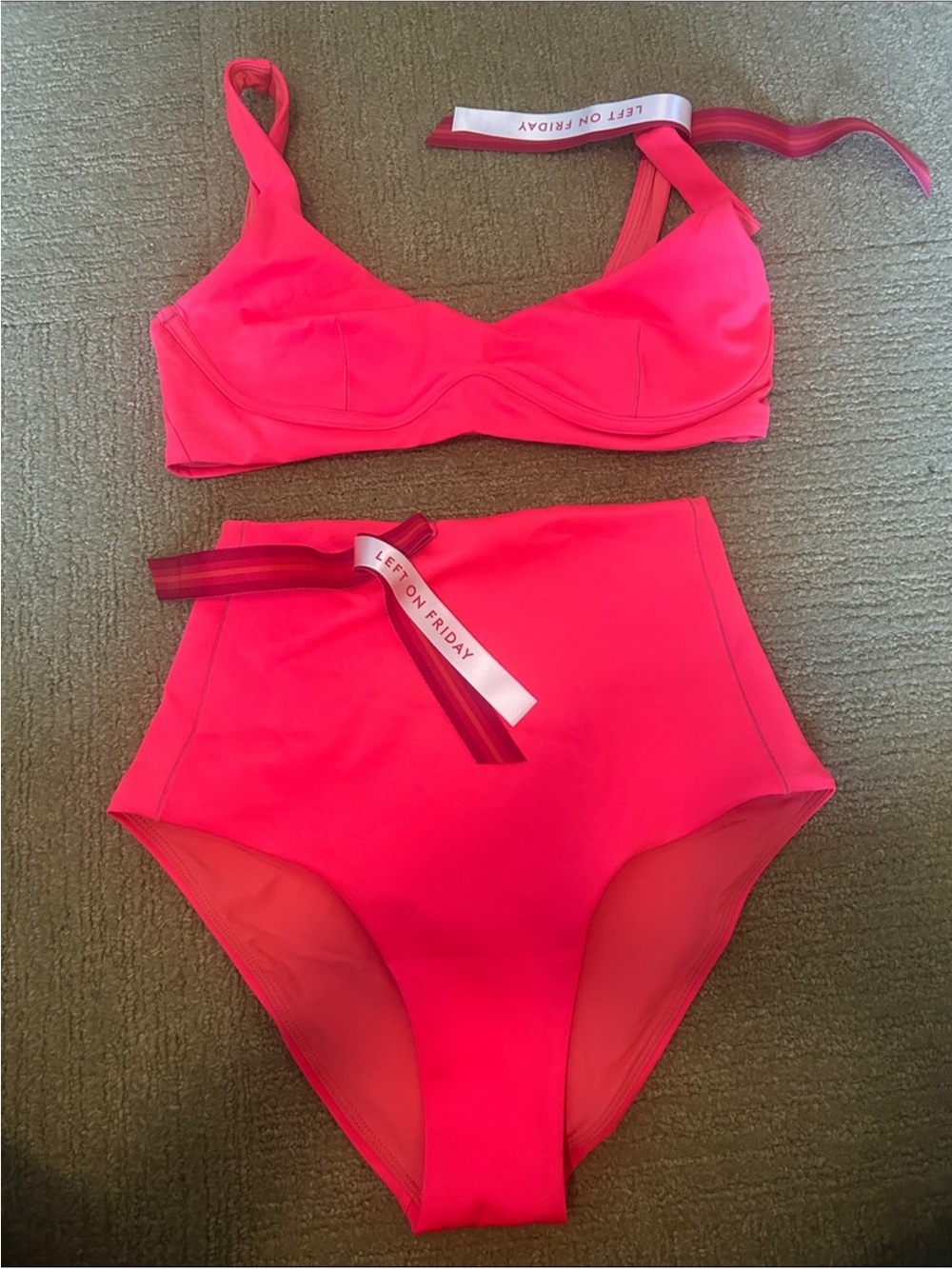 Left On Friday High-Waist Bikini Set NWT